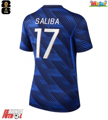 Francia William Saliba #17 Primera Equipación Mujer Mundial 2026 Manga Corta